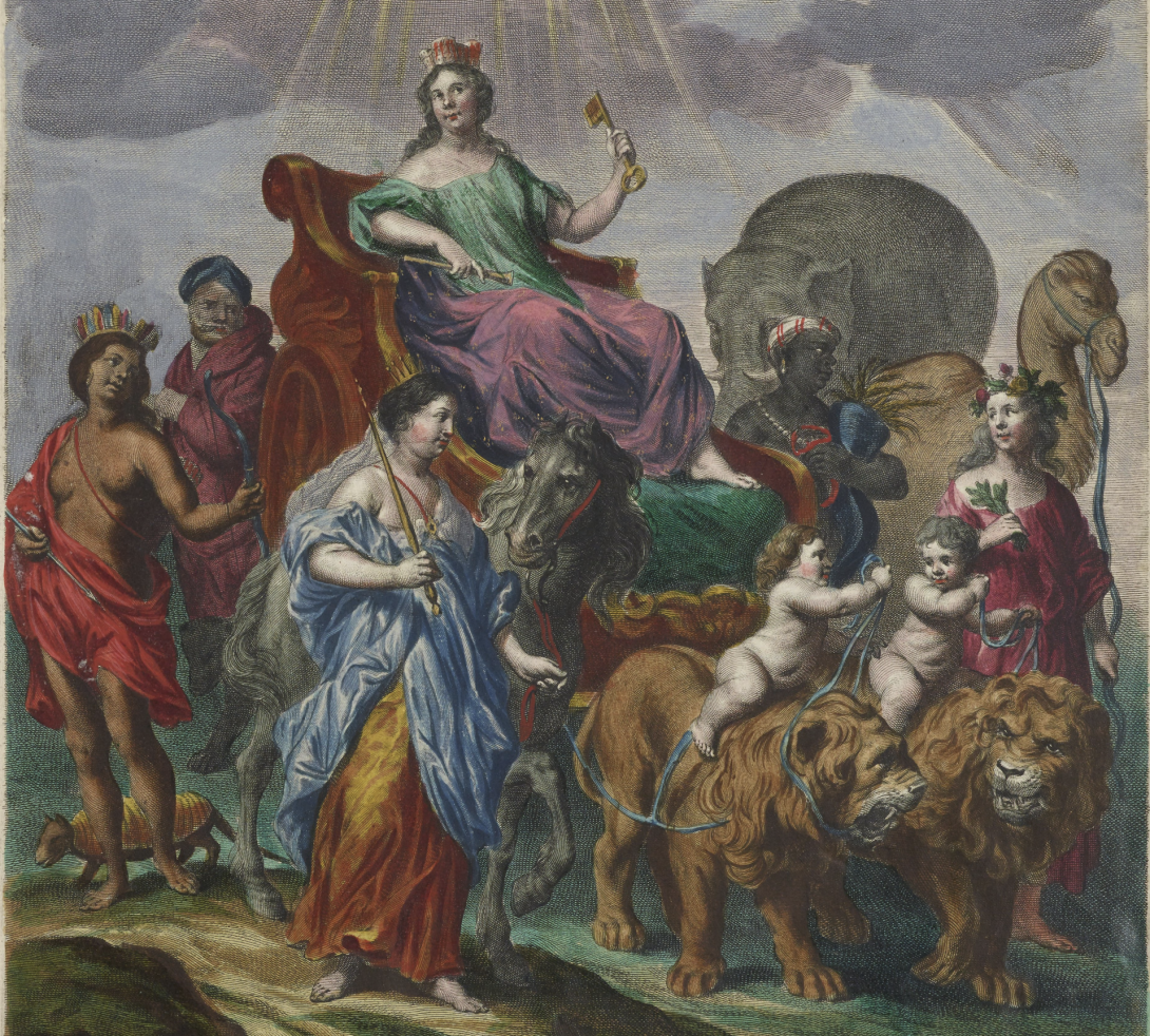 Hand-colored copper-plate engraving
